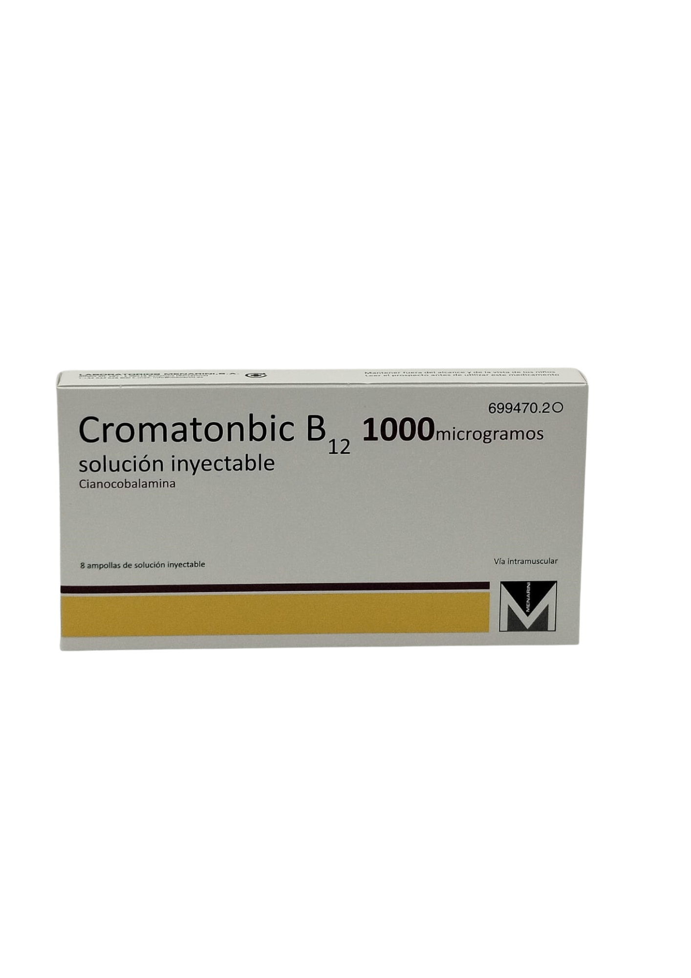 SP-CROMATONBIC B12 1000MCG 1ML X 8 AMPS (INJECTABLE)