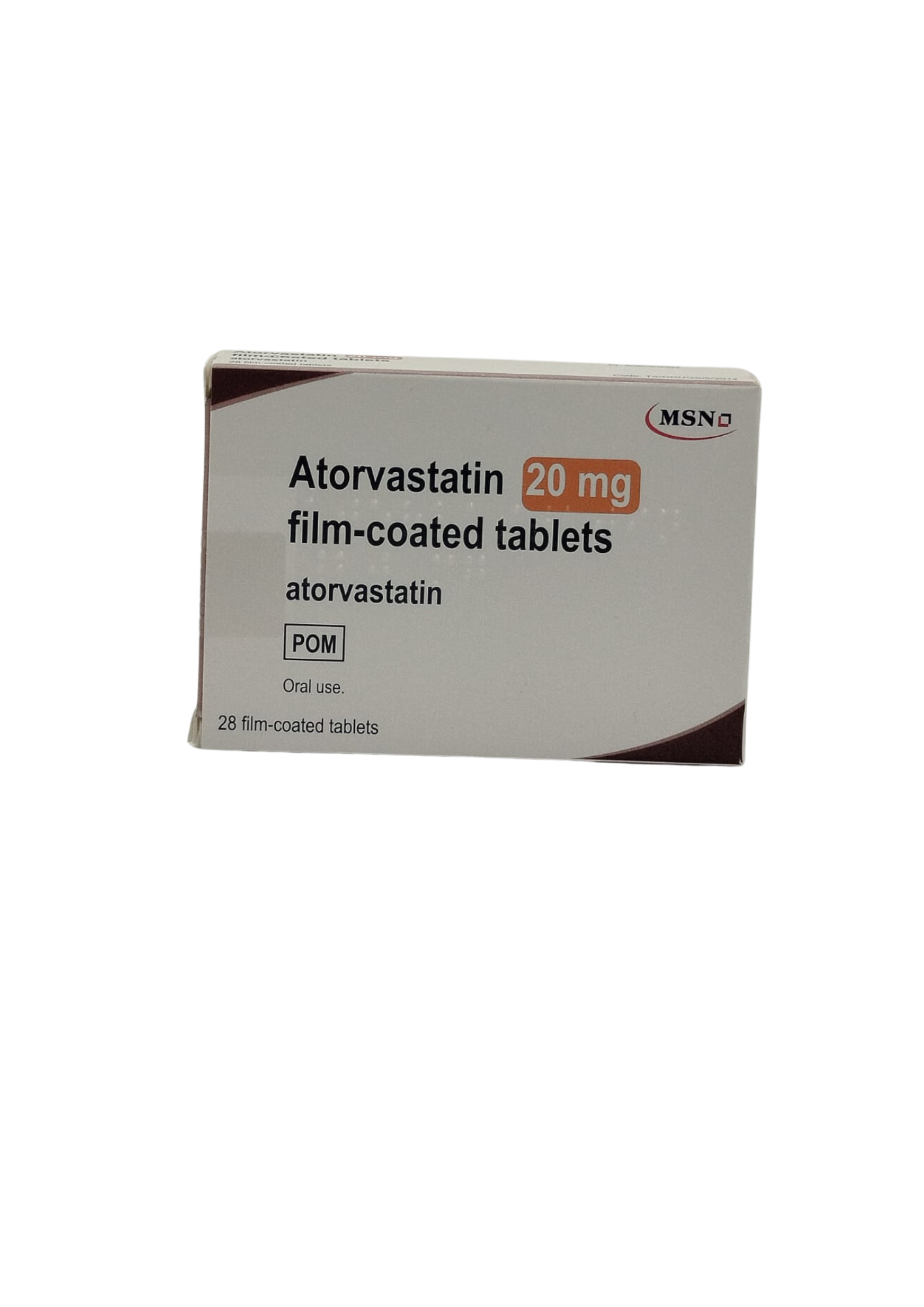 UK-ATORVASTATIN 20MG X 28 TABS  (MSN)