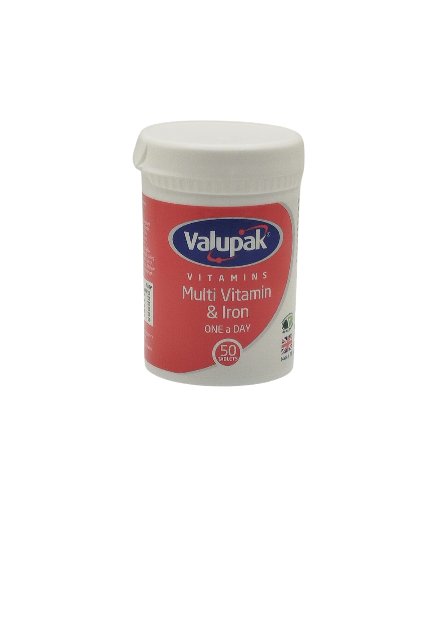 UK-VALUPAK MULTI-VITAMIN & IRON / ONE A DAY X 50 TABS EXP-03\2027 (VALUPAK) GST