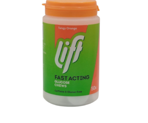 UK-LIFT FAST ACTING GLUCOSE CHEWS BOTTLE 200G X 50 TABS (ORANGE FLAVOR) EXP-06\2026 (VENTURE LIFE) GST
