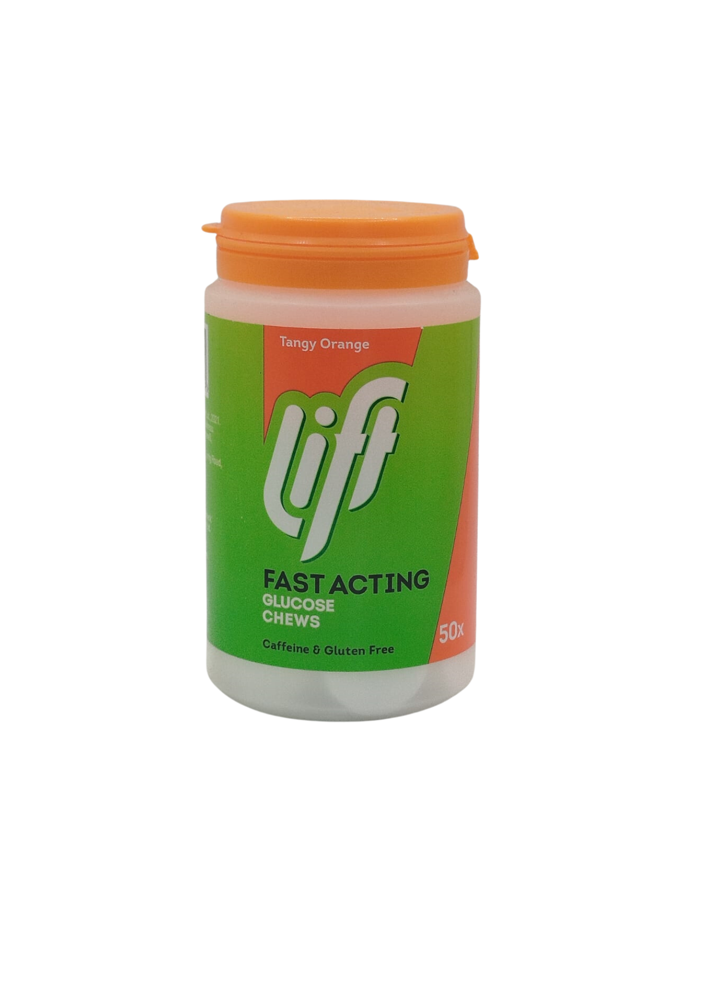 UK-LIFT FAST ACTING GLUCOSE CHEWS BOTTLE 200G X 50 TABS (ORANGE FLAVOR) EXP-06\2026 (VENTURE LIFE) GST