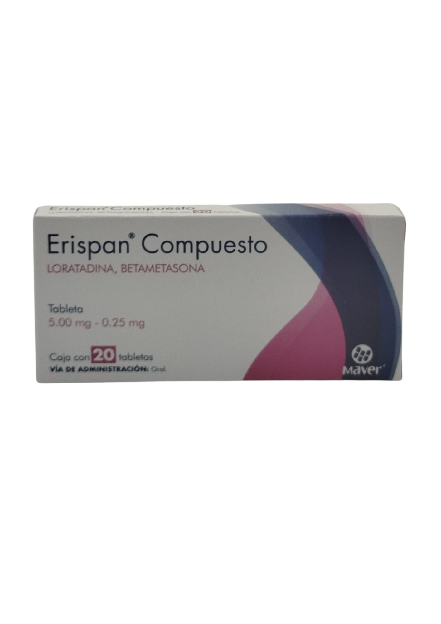 MEX-ERISPAN COMPUESTO 5.00MG/0.25MG X 20 TABS
