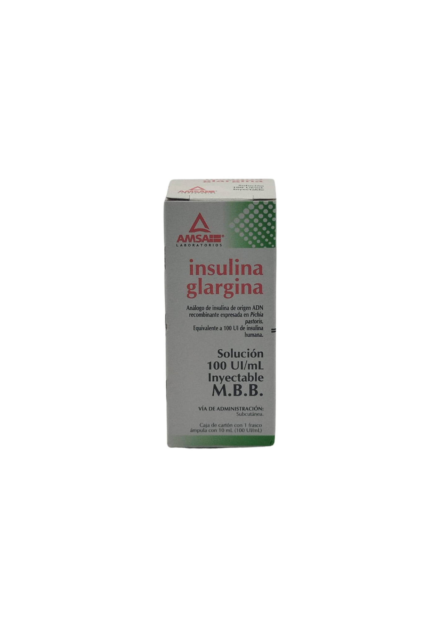 MEX-INSULINA GLARGINA 100UI/10ML (INJECTABLE)