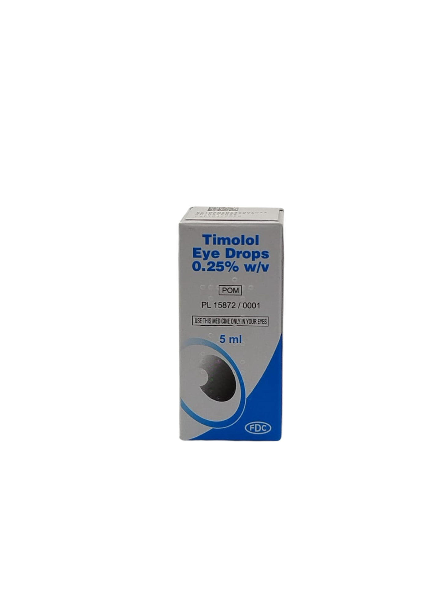UK-TIMOLOL EYE DROPS SOLUTION 0.25% 5ML EXP-04\2026 (FDC) GST