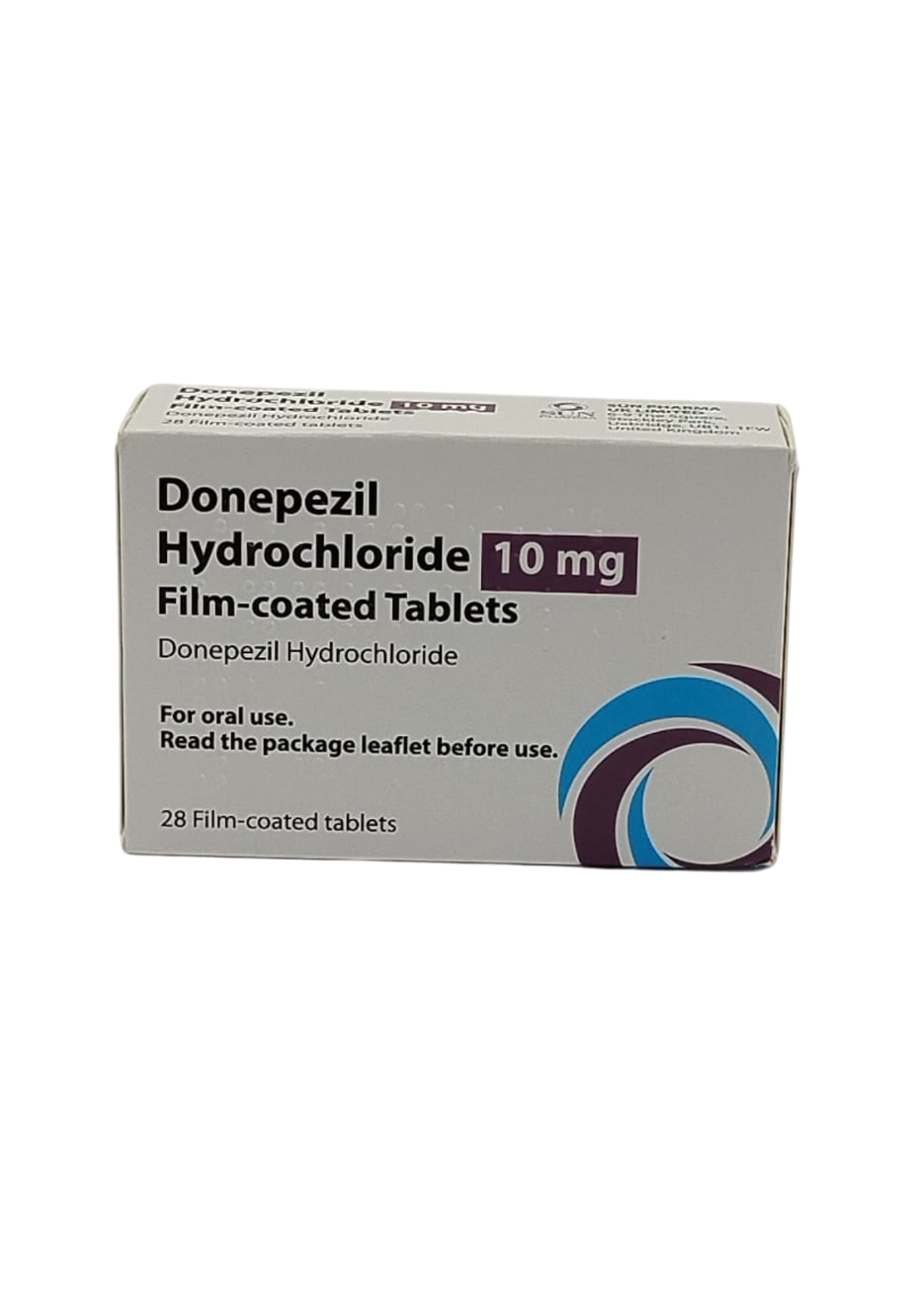 UK-DONEPEZIL HYDROCHLORIDE 10MG X 28 TABS EXP-06\2027 (SUN PHARMA) GST