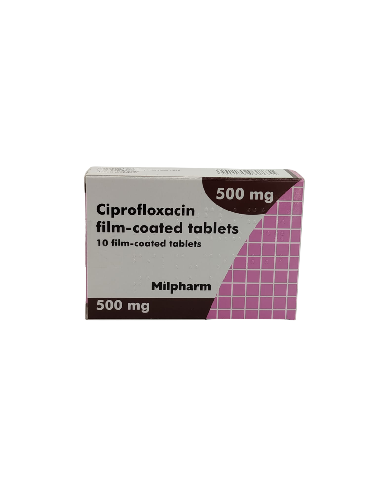 UK-CIPROFLOXACIN 500MG X 10 TABS EXP-04\2027 (MILPHARM) GST