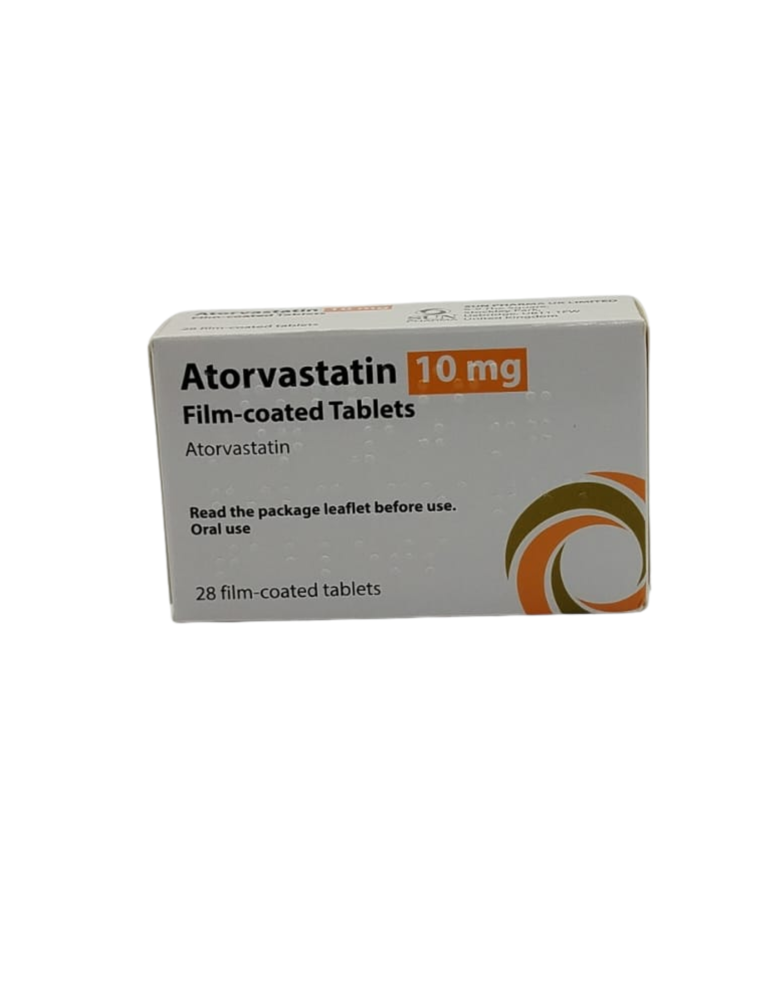 UK-ATORVASTATIN 10MG X 28 TABS EXP-05\2027(SUNPHARMA) GST