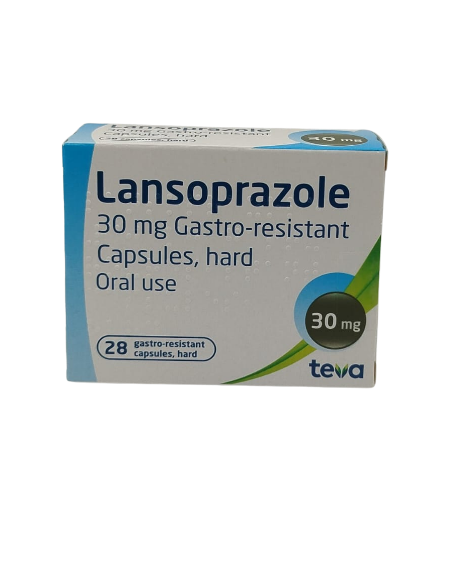UK-LANSOPRAZOLE 30MG X 28 CAPS EXP-06\2027 (TEVA) GST