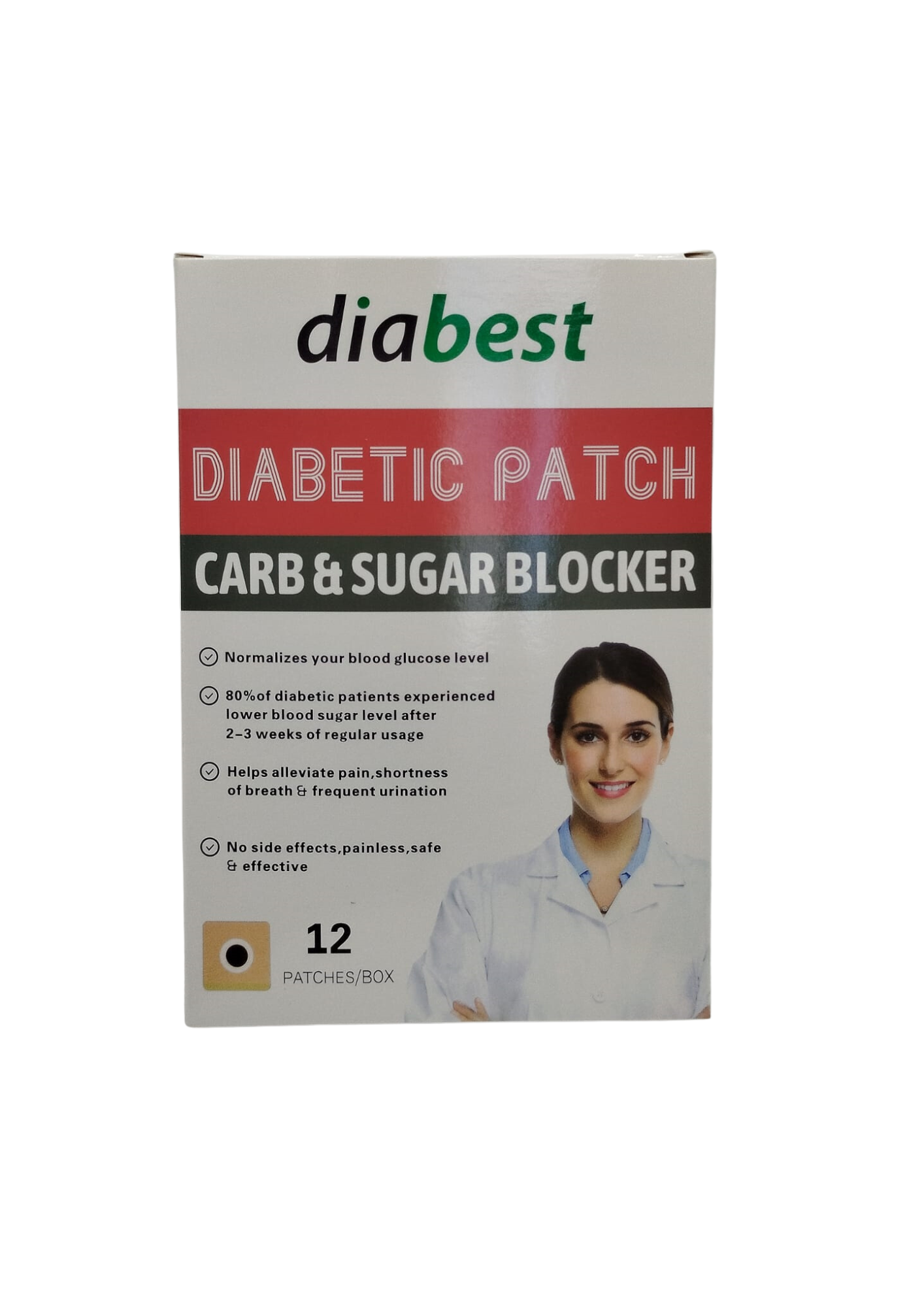 MC-DIABETIC PATCH (CARB & SUGAR BLOCKER) X 12 PATCHES