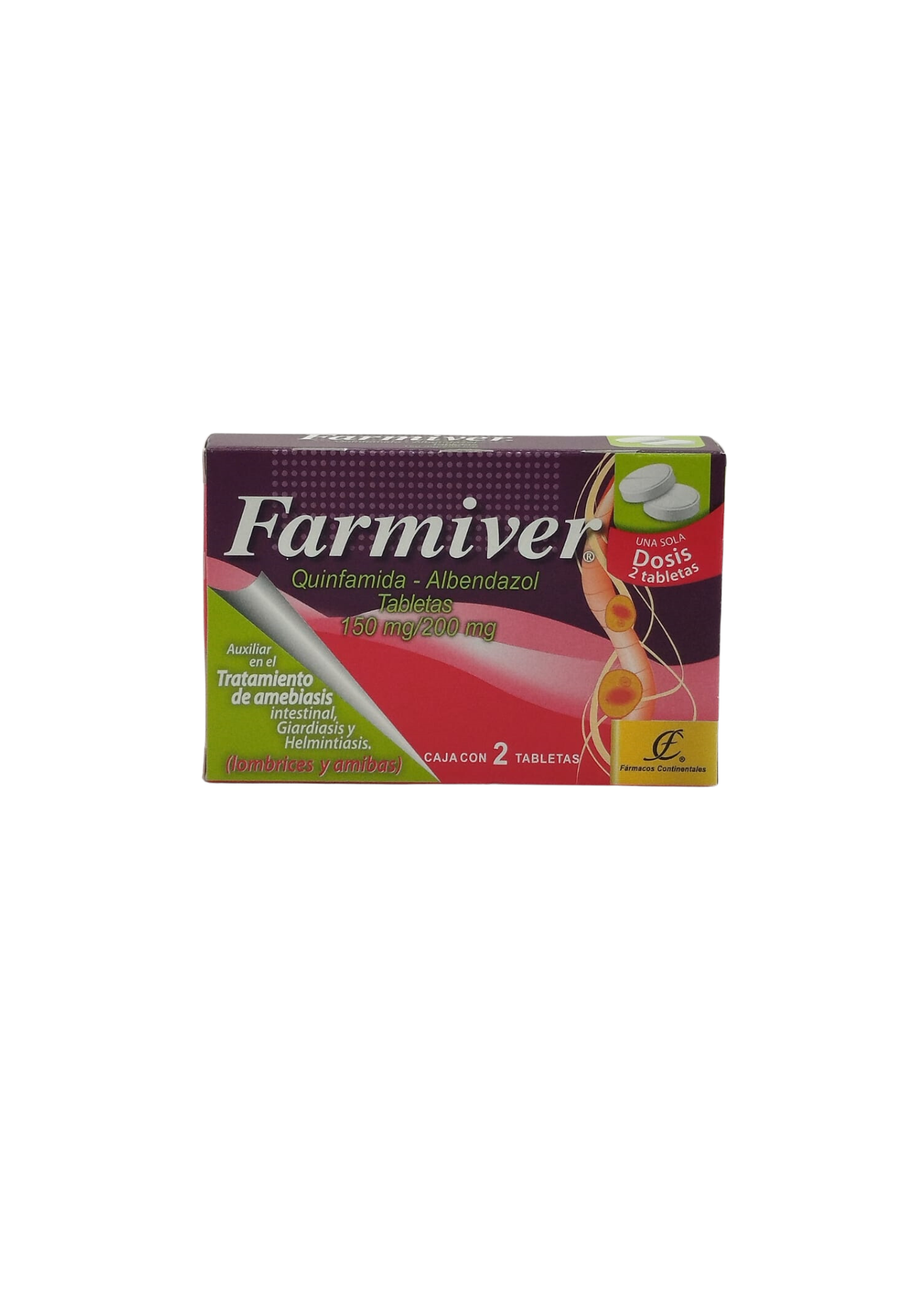 MEX-FARMIVER 150MG/200MG X 2 TABS