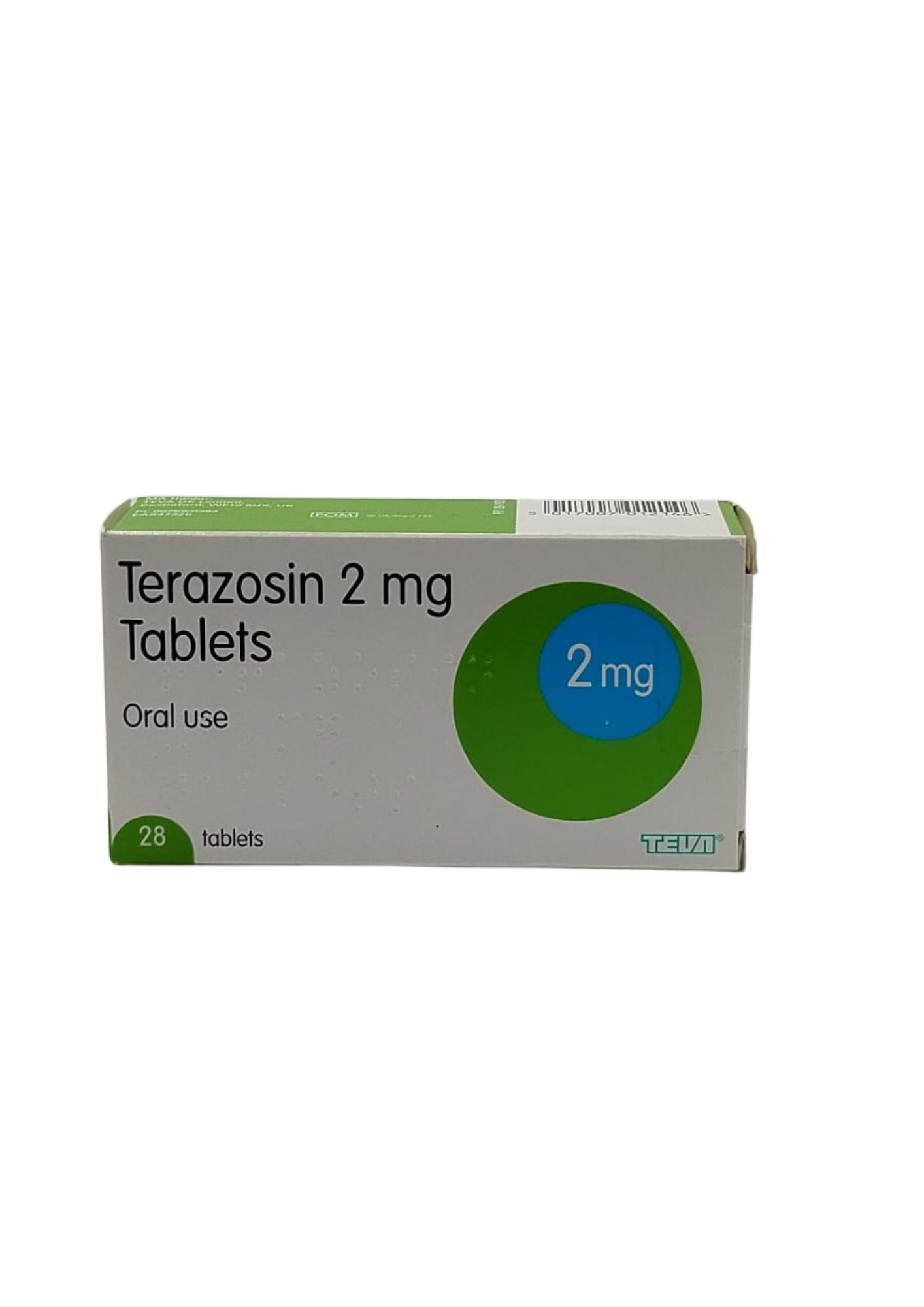 UK-TERAZOSIN 2MG X 28 TABS EXP-10\2026 (TEVA) GST