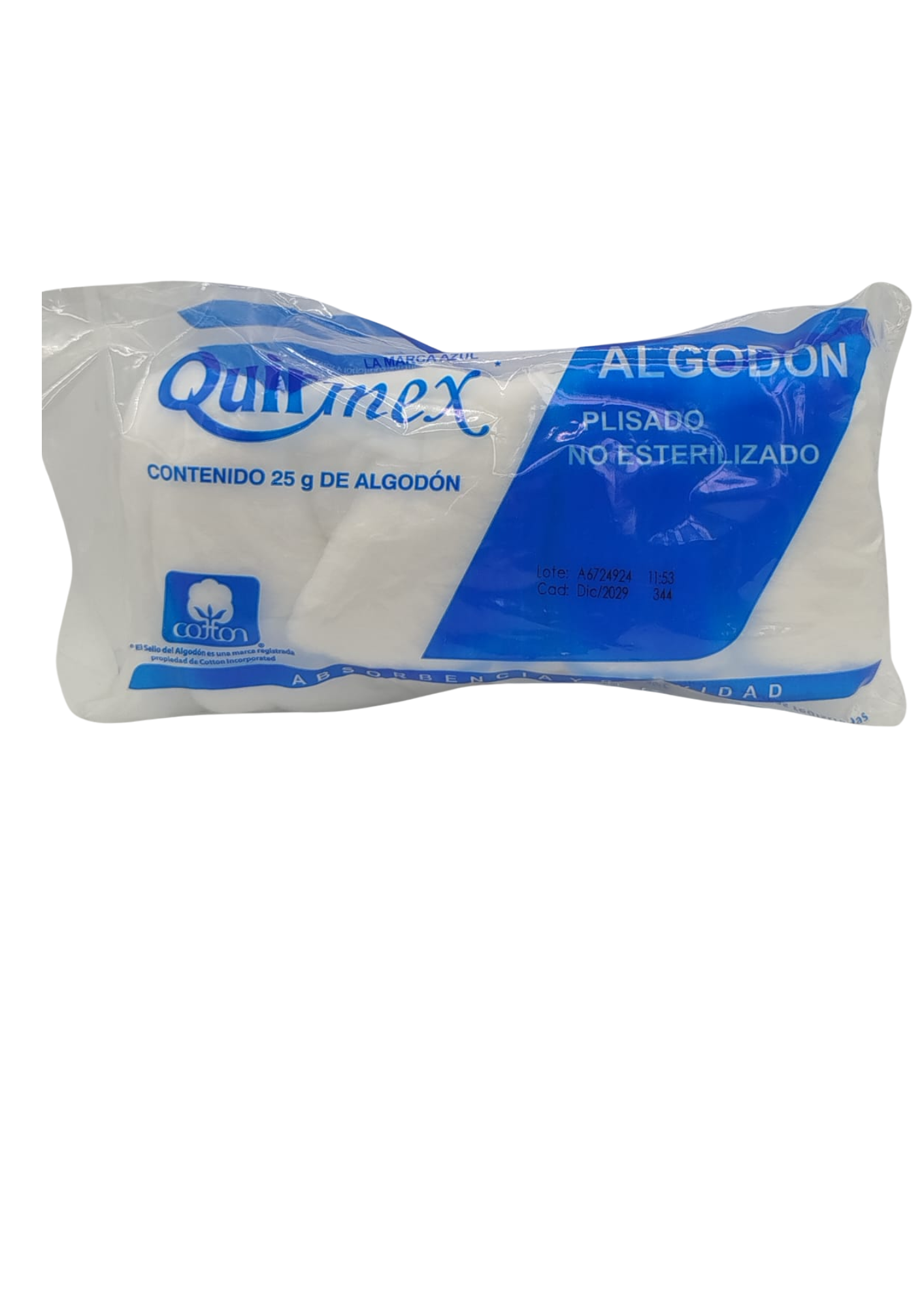 MEX-ALGODON PLISADO 25G EXP-12\2029 (QUIRMEX) GST