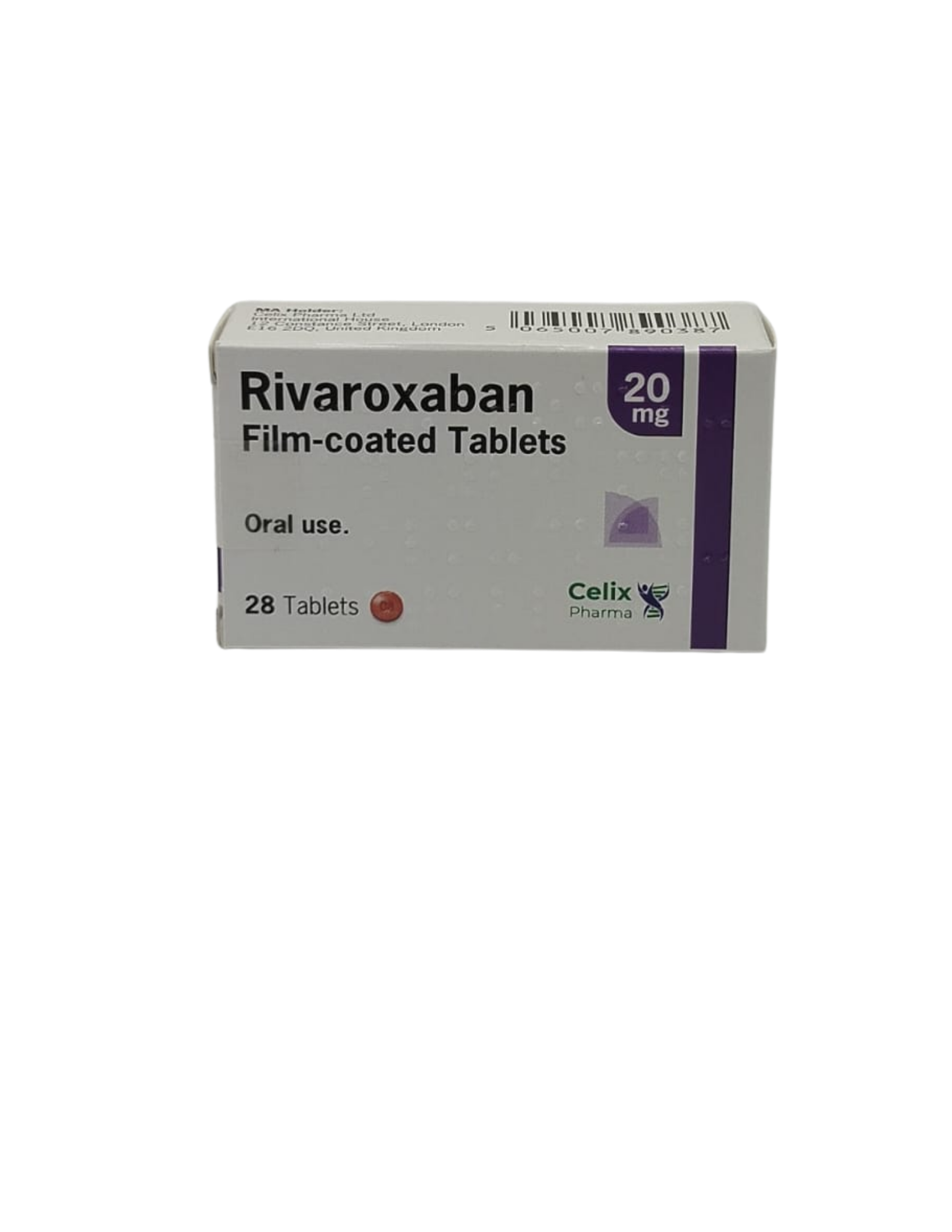UK-RIVAROXABAN 20MG X 28TABS (CELIX) EXP-05\2027