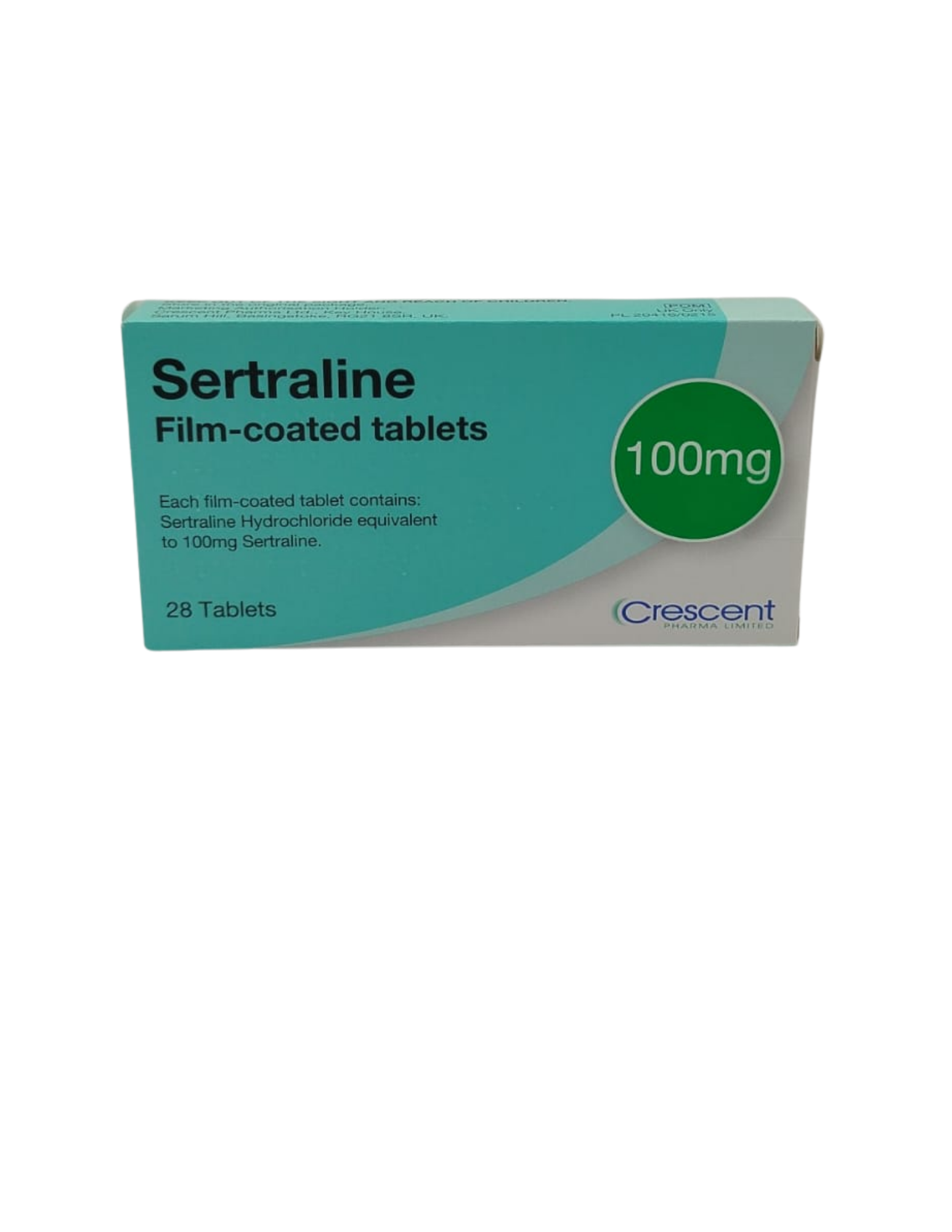 UK-SERTRALINE 100MG X 28 TABS (CRESCENT) EXP-12\2027