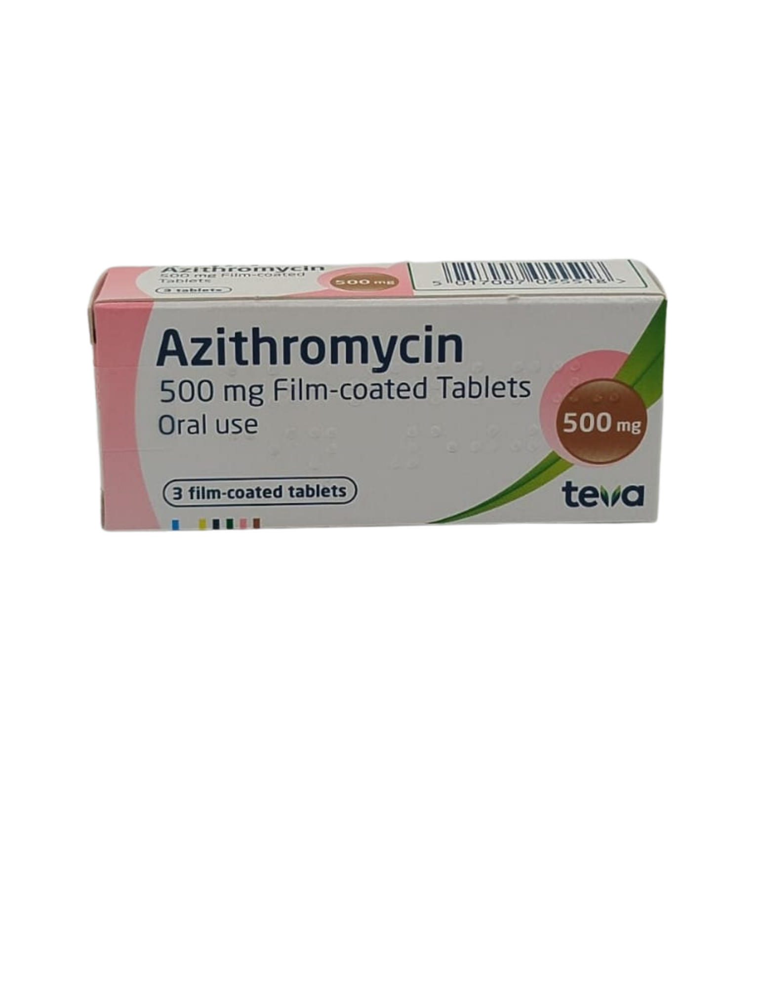 UK-AZITHROMYCIN 500MG X 3'S (TEVA) EXP-04\2028