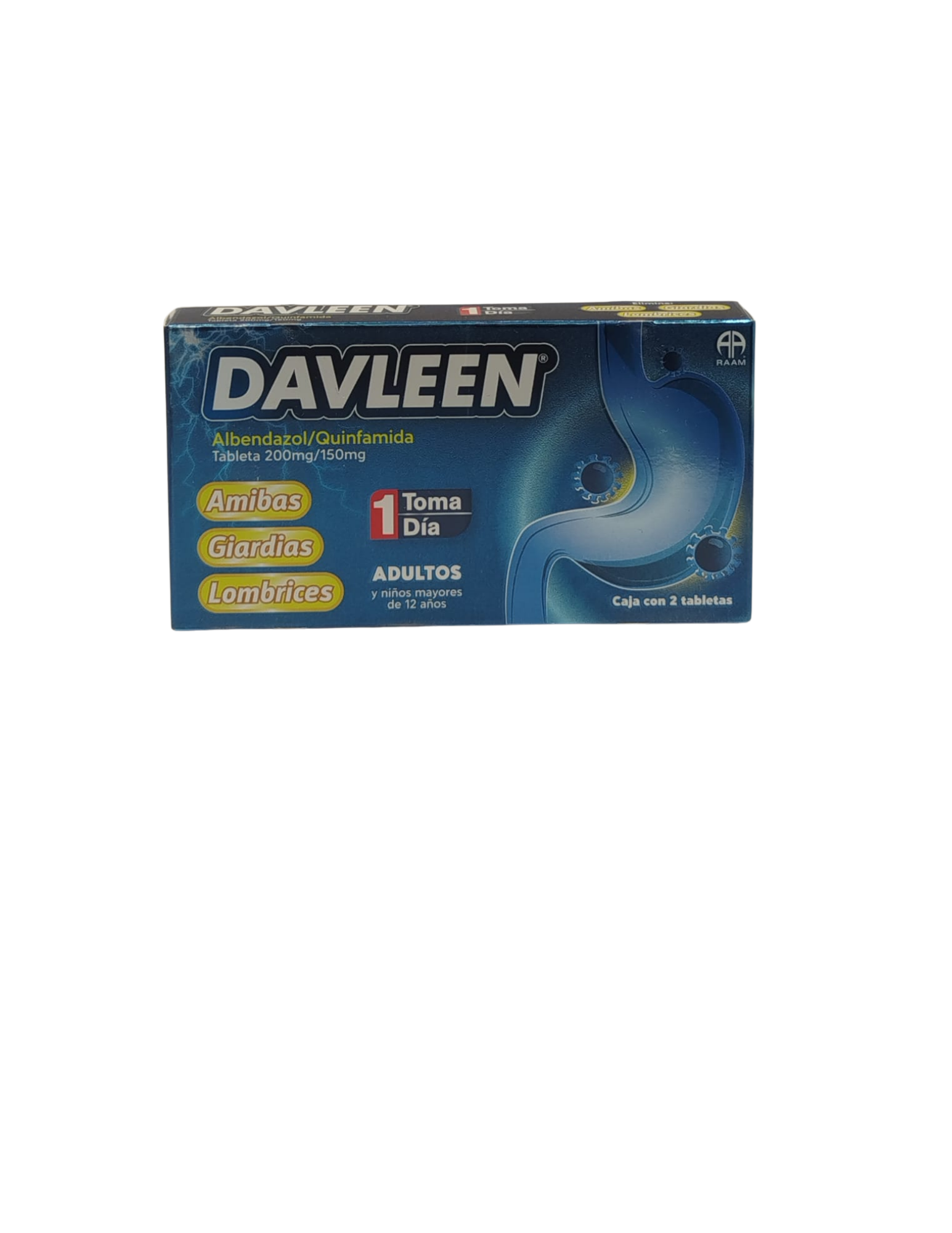 MEX-DAVLEEN 200MG\150MG X 2TABS EXP-05\2027 NT